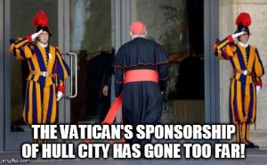 Vatican sponsorship of Hull City